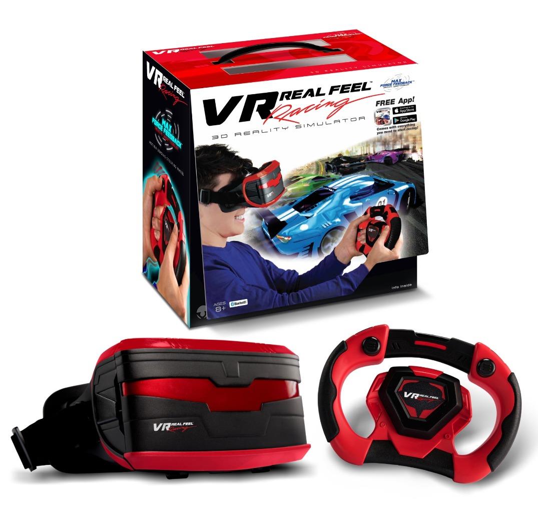 VR Real Feel Racing Headset & Steering Wheel App and Bluetooth