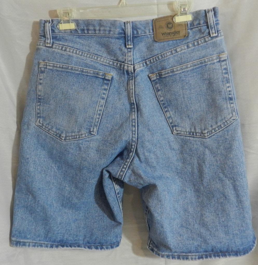 Men's Wrangler Relaxed Fit Blue Denim Jean Shorts Size 33 | eBay