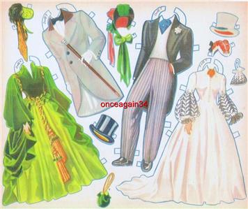 gone with the wind paper dolls