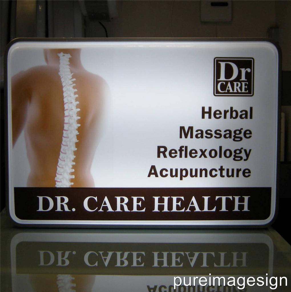 LED 60X 90cm Rectangular Exterior Prominente Iluminado Letrero Caja de