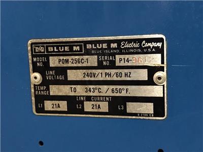 Blue M Pom 256c 1 Laboratory Oven 650 F 25 X 20 Chamber Ebay This Is A Fixed Listing For Blue M Oven Model Pom 256c 1