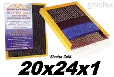 Washable Air Care 20x24x1 GOLD/Siver  Electrostatic Filter Permanent Save $$