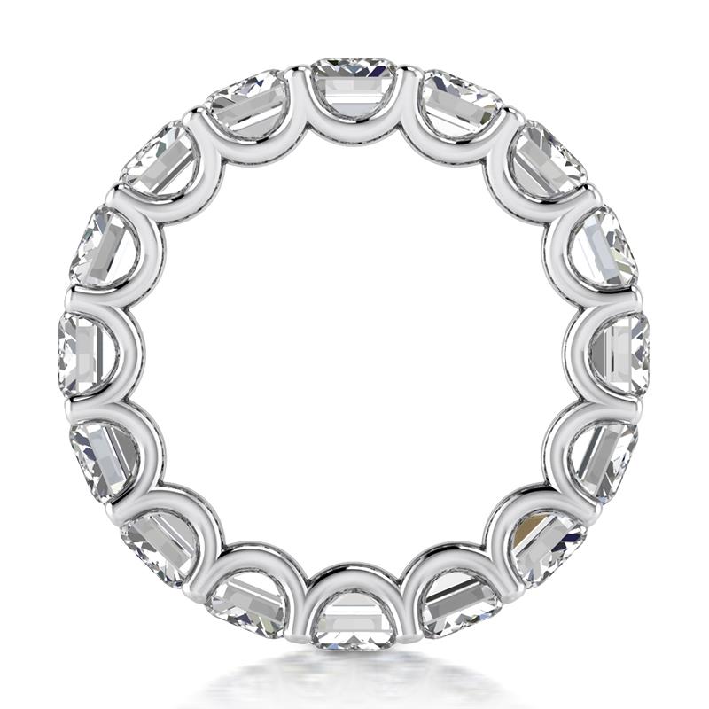 5.50 Ct Ladies Emerald Cut Diamond Eternity Wedding Band ...