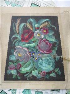 Antique Hand Painted Berlin Woolwork Embroidery Chart ...