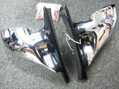 1992-1995 Honda Civic 2 AND 3 Door M3 Mirrors Chrome Finish Amber Signal Light