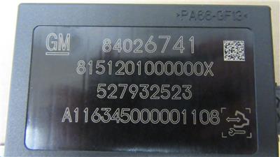 OEM Envision Chevy Volt Park Assist Computer Module 84026741