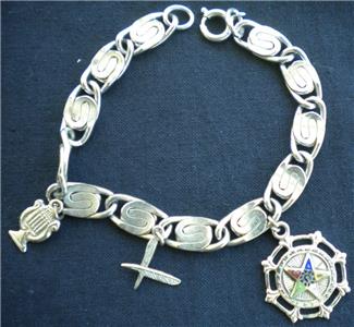Eastern Star Charm Bracelet Vintage Masonic Oes Ebay Eastern Star Charm Bracelet Vintage Masonic Oes