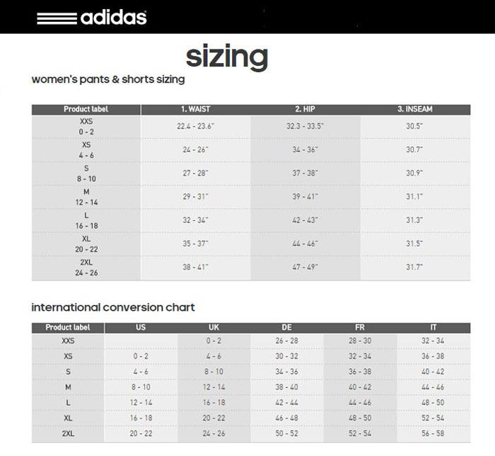 Adidas Track Pants Size Chart | Images and Photos finder