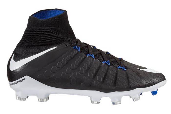 Nike Hypervenom Phantom III DF FG Men's Football Soccer Cleats Black/Blue 1707 Nike Hypervenom Phantom III DF FG Men's Football Soccer Cleats Black/Blue 1707