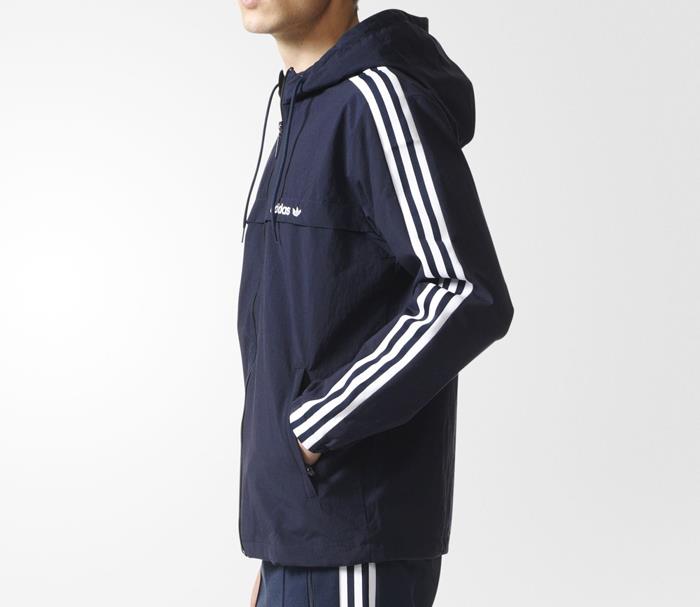 black adidas windbreaker