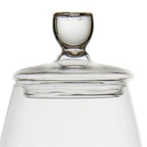CLAN FERGUSON SCOTCH WHISKY GLENCAIRN COPITA NOSING GLASS WITH GINGER JAR TOP