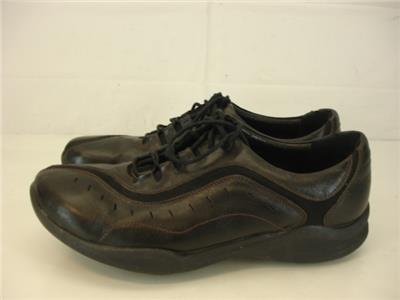 clarks wave wheel black leather