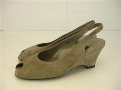 taupe slingback shoes