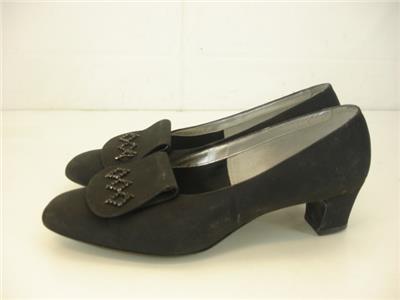 womens black dress shoes with rhinestones