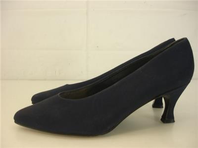 womens wide navy blue dress shoes