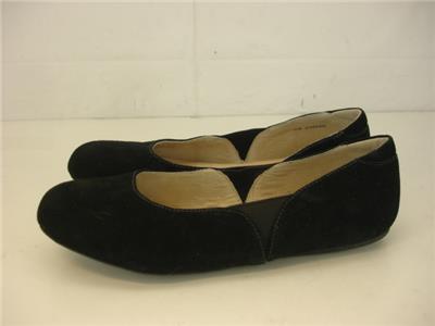 soft black flat shoes