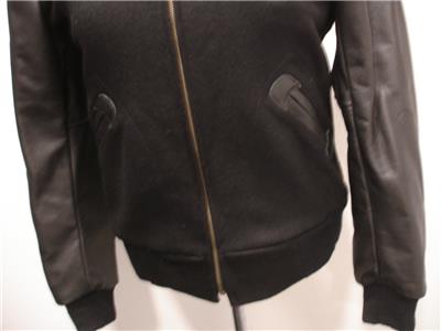 Men's XS Ebbets Field Flannels VSCO MMXI Black Leather Wool Men's XS Ebbets Field Flannels VSCO MMXI Black Leather Wool