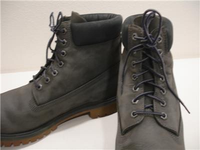 Timberland Men 13 M 6'' Premium 400g Waterproof Boots Gray Leather