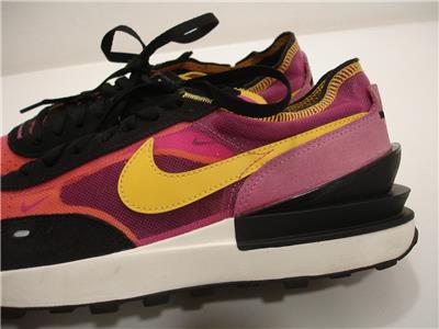 Nike Waffle One Active Fuchsia University Gold Black Men\'s DA7995-600 Sz 9.5 Nike Waffle One Active Fuchsia University Gold Black Men main image 4