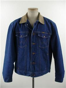 Vintage 60's Wrangler Blue Bell Blanket Lined Denim Jacket