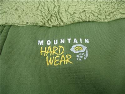 Women's sz L Mountain Hardwear Monkey Woman Green Fleece