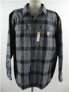 Carhartt Men's 2XL 105439 Loose Fit Heavyweight Flannel Long
