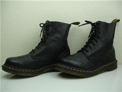 Doc Dr. Martens 1460 Pascal Virginia Black Leather Combat  display picture 2