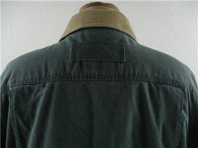 Mens L Santa Fe Trail Green Chore Barn Coat Jacket Cotton Mens L Santa Fe Trail Green Chore Barn Coat Jacket Cotton