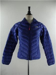 Women's S The North Face Thunder 800 Down Fill Jacket Blue Puffer