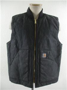 Lサイズ Carhartt DUCK VEST BLACK Carhartt Men's Duck Sherpa-Lined Mock Neck Vest at Tractor Supply Co
