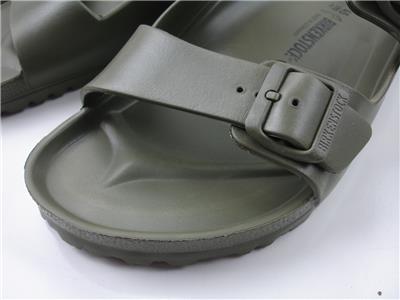 BIRKENSTOCK Green Rubber Arizona Sz 45 EU 12 Mens‎ Double Strap Sandals Shoes Birkenstock Green Sandals for Men for sale - eBay main image 4
