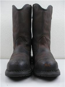 Red Wing Men's 11 D M Pecos Brown Leather Steel Toe Work Boots USA