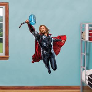 THOR HAMMER ATTACK Avengers Decal Removable WALL STICKER Home Decor Art ...