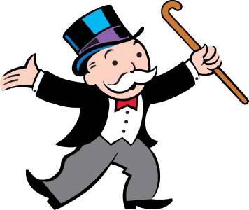 MONOPOLY MAN Decal Removable WALL STICKER Decor Art Game Room Kids Logo