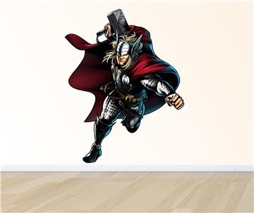 THOR Decal Removable Wall Sticker Home Decor Art Marvel Comics Classic ...