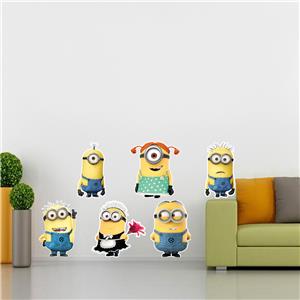 Dekoracje Set Of 2 Minions Despicable Me Wall Art Stickers
