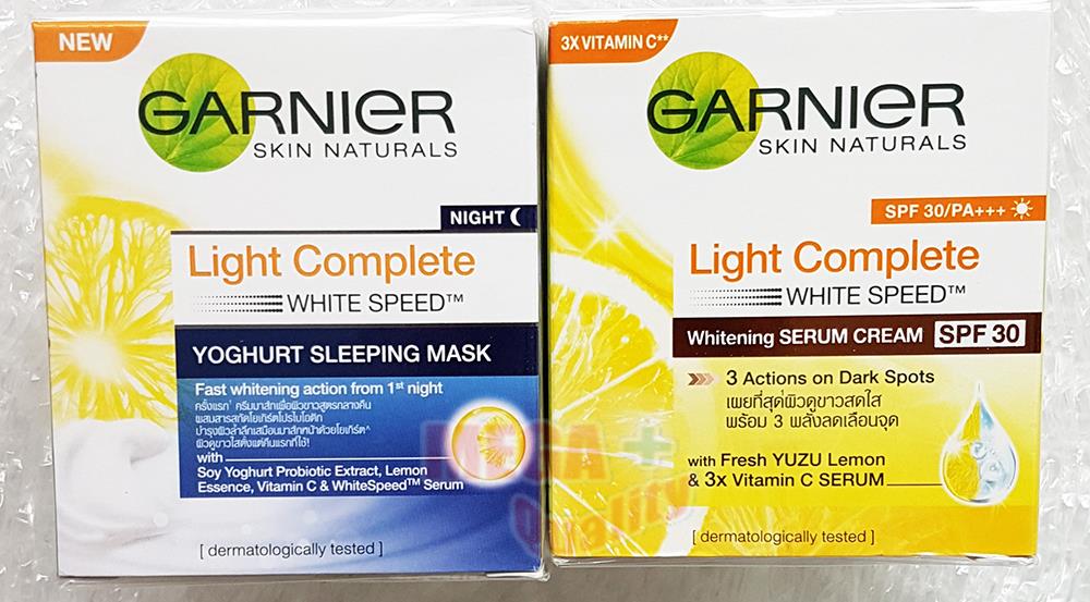 Set of Garnier Light Complete White Speed Day and Night