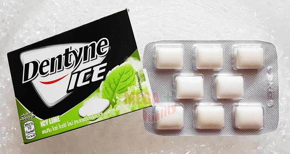 Dentyne Ice Icy Lime Flavored Chewy Gum Clean Mouth Long ...