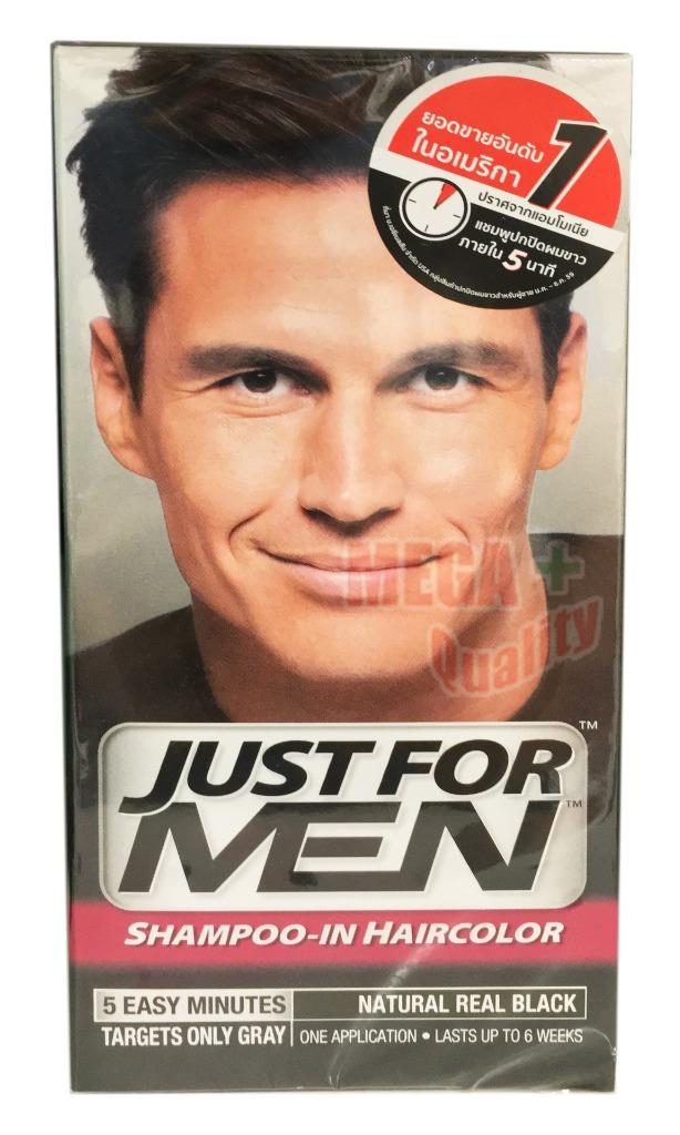 Just For Men Shampoo In Hair Colour Color Mens Dye Natural Real Black Ebay