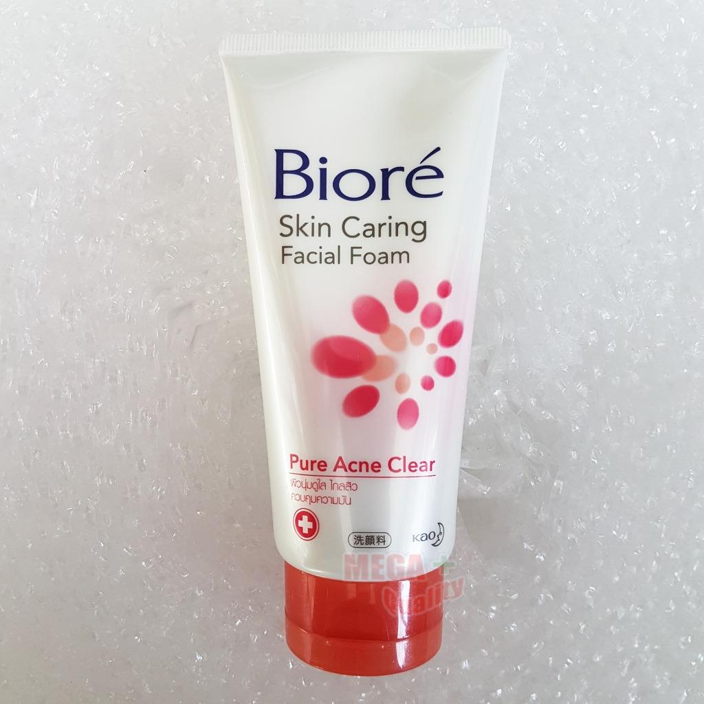 biore skin caring facial foam acne care