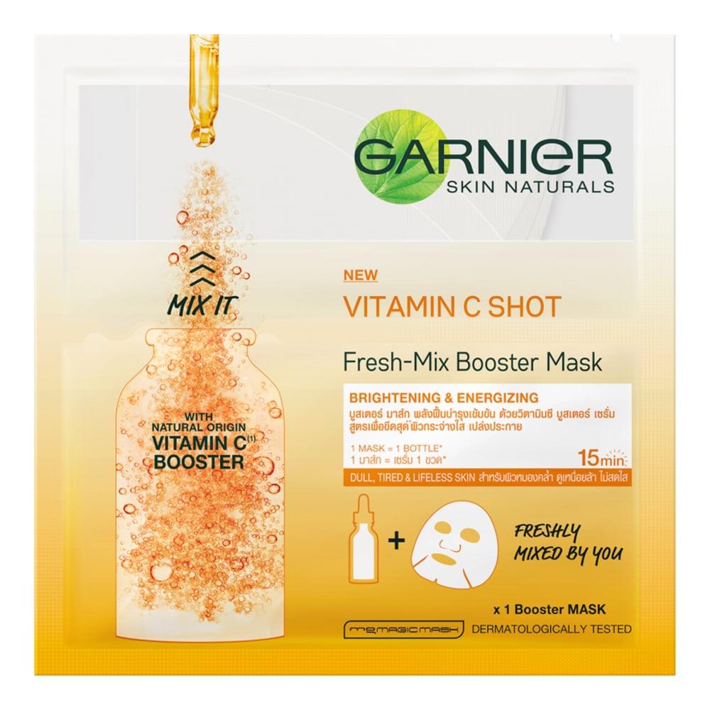 Garnier glow shot tissue mask