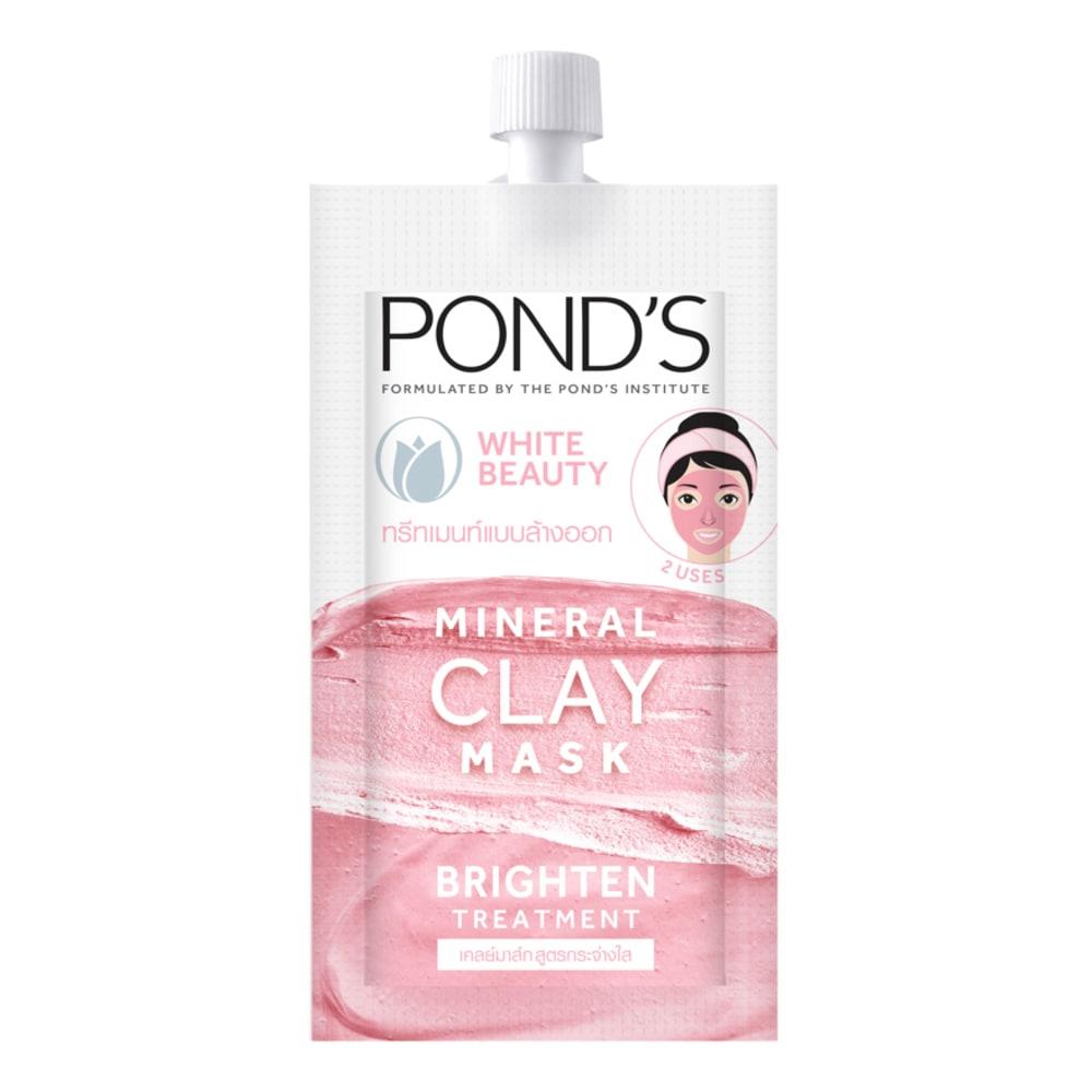 Pond S White Beauty Mineral Clay Mask Brighten Glow Treatment Deep Cleansing 8g 8851932390392 Ebay