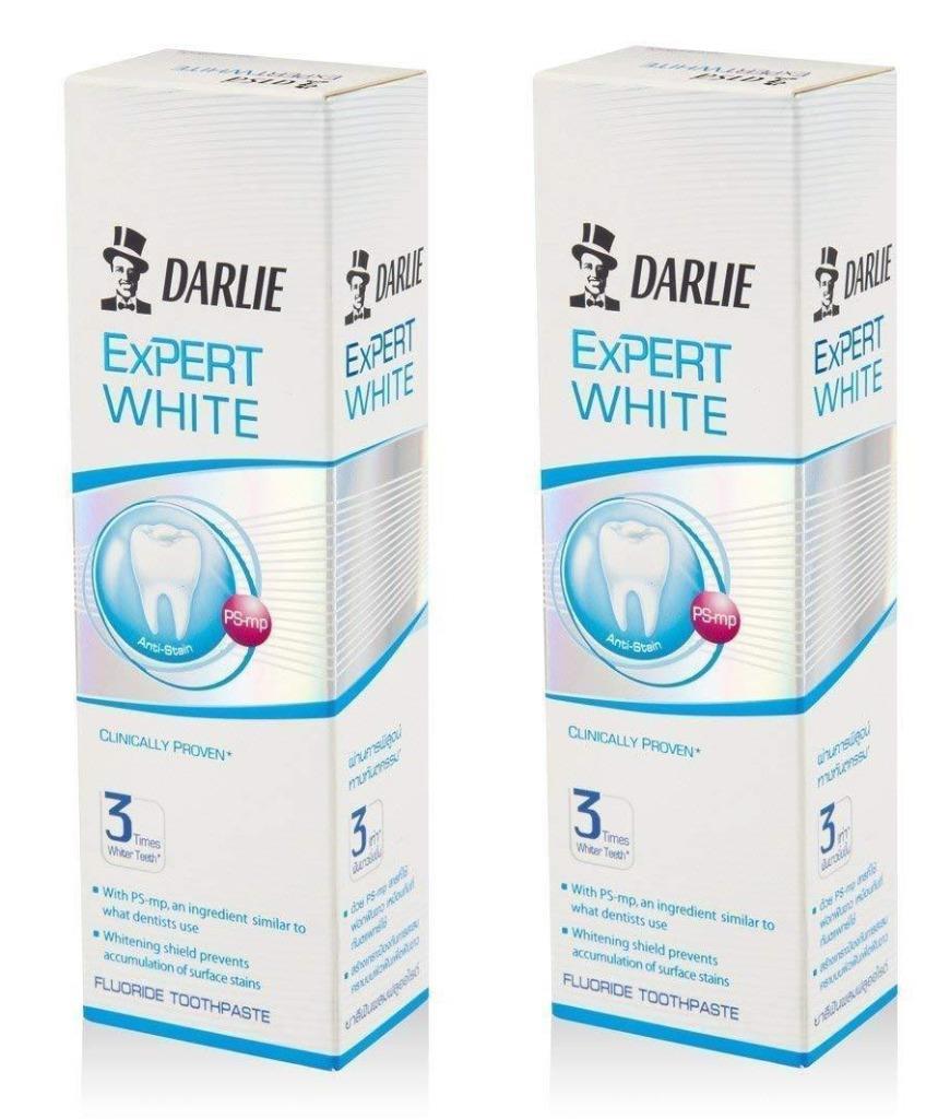 2 x 120 g. DARLIE Expert White Toothpaste Anti Stain Whitening Teeth in
