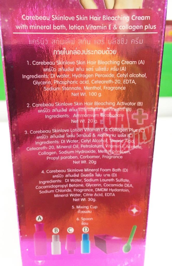 Bleaching Cream Set Plus Collagen Vit E Lotion Skin Hair Body