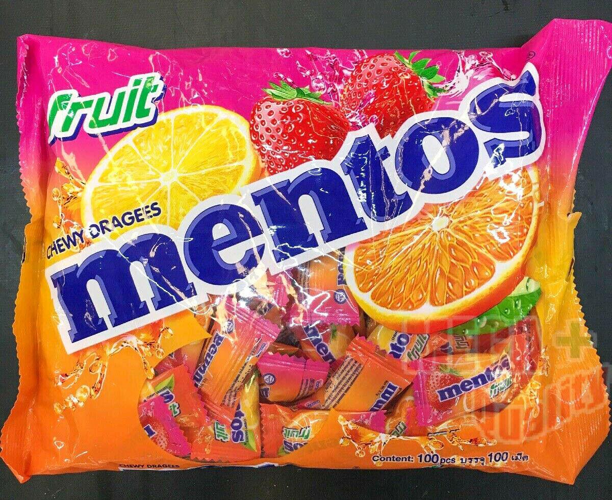 Download Transparent Mentos Chewy Dragees Fruit 8 X 38g - Gunz Mentos - View #7