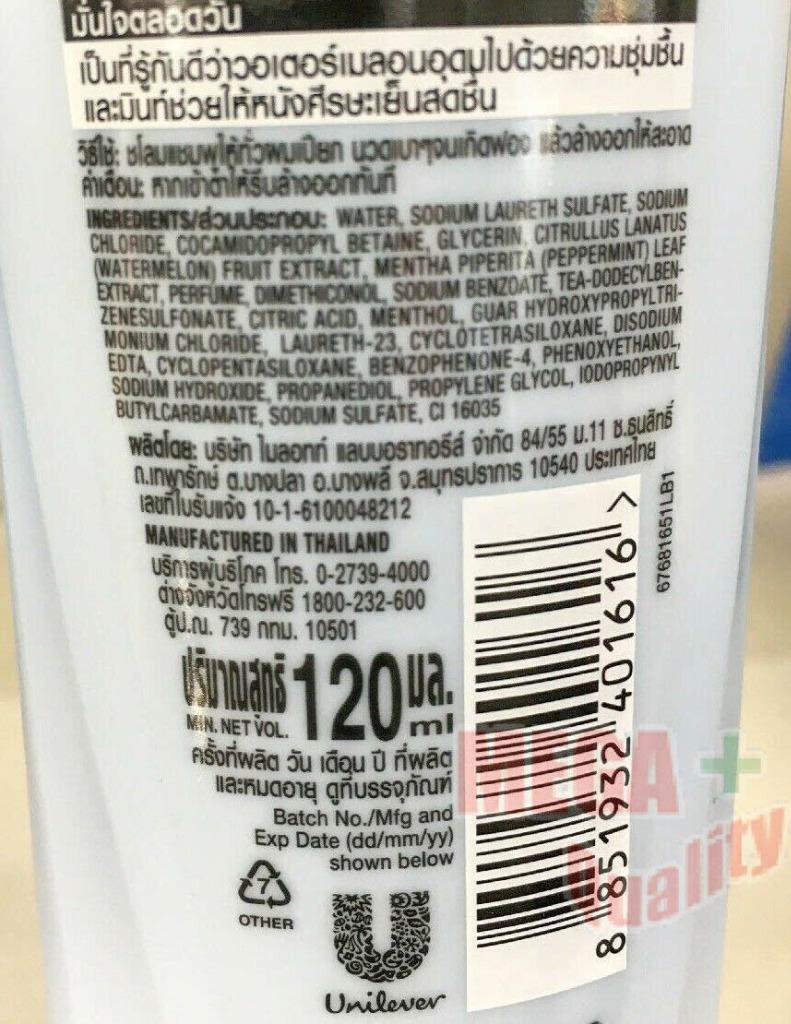 New Sunsilk Watermelon Shampoo Natural Mint Cooling Fresh ...