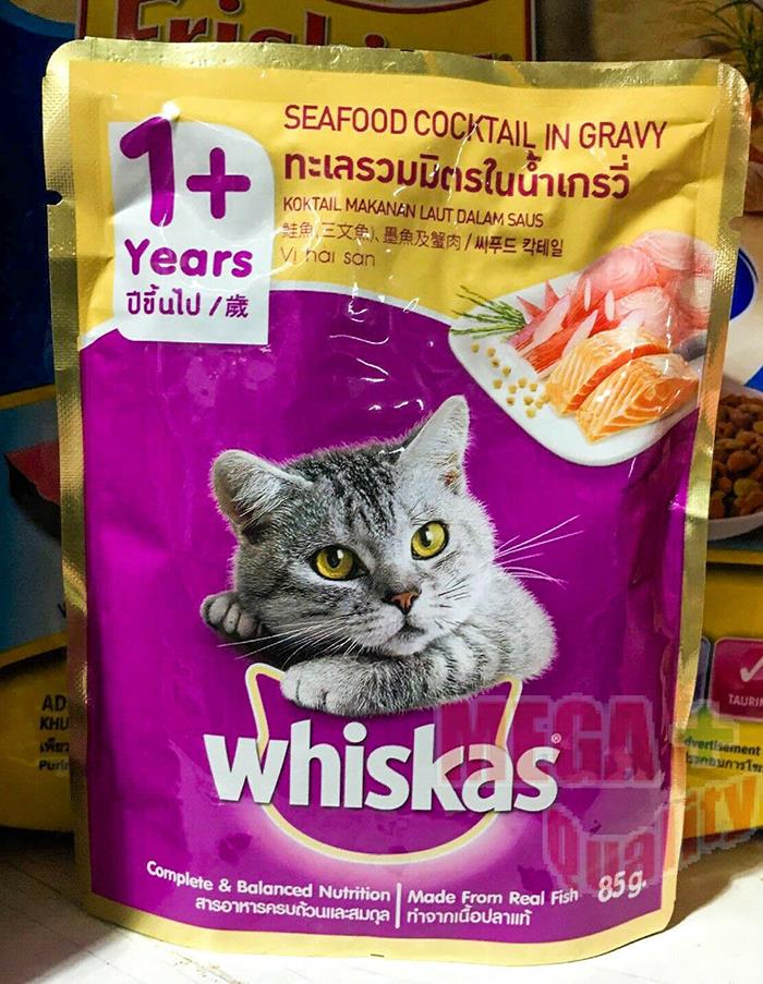 Whiskas Seafood Cocktail 1 Year Cat Food 85g 8853301550093 Ebay