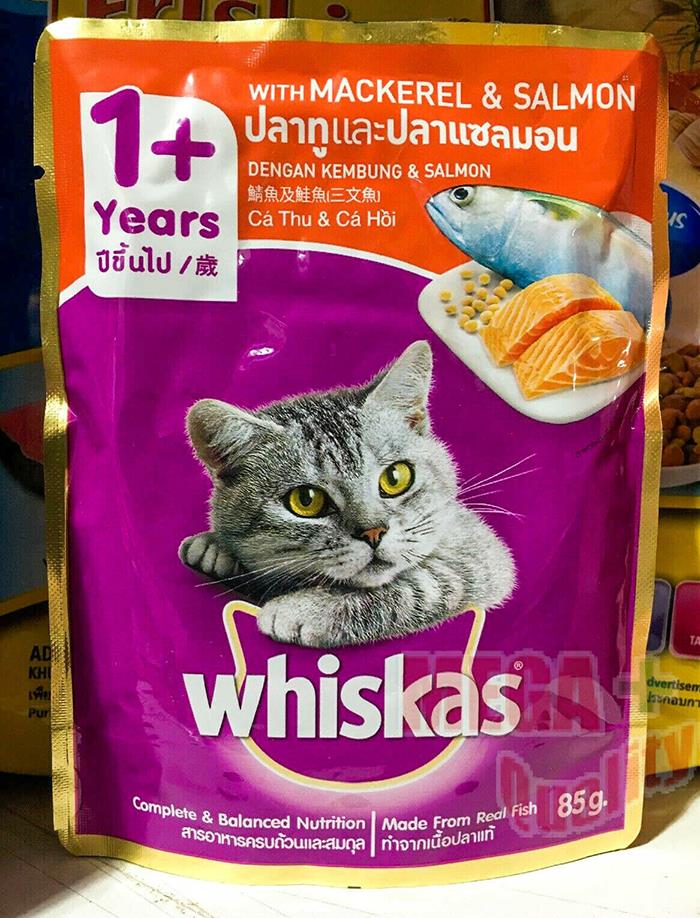 whiskas wet food pouches