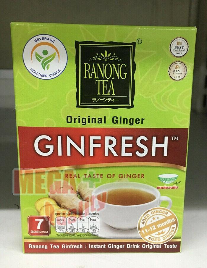 RANONG TEA GINFRESH ORIGINAL GINGER REAL TASTE 7 Sachets | eBay