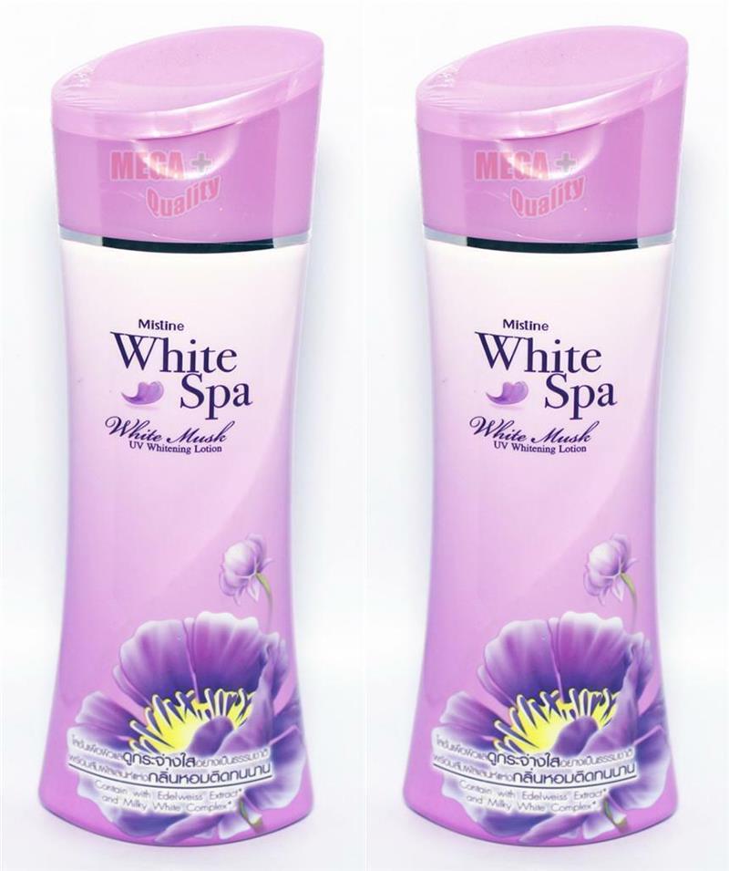 2 x Mistine Spa Lotion Musk UV Body Lotion Fragrance Daily Care